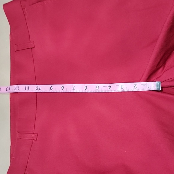 Rafaella Size 12 Rio Red Pull On Career Pants - Picture 7 of 11